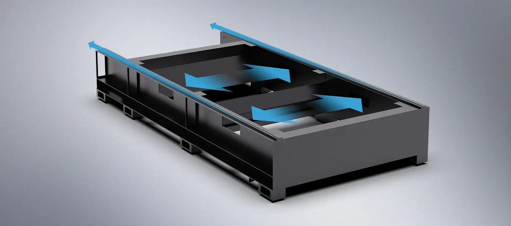 Partitioned smoke and dust extraction system